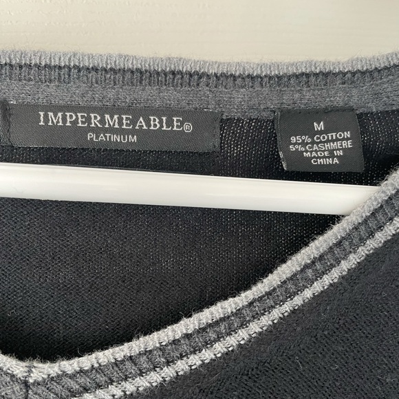 Impermeable Platinum Cotton and Cashmere Sweater size medium - Picture 3 of 3